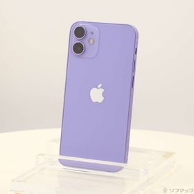 (中古)Apple iPhone12 mini 64GB パープル MJQC3J/A SIMフリー(297-ud)