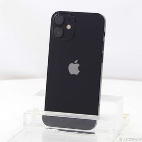 (中古)Apple iPhone12 mini 64GB ブラック MGA03J/A SIMフリー(258-ud)