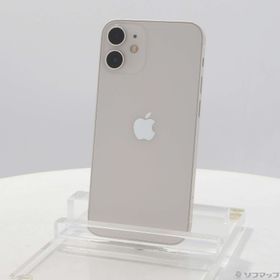 (中古)Apple iPhone12 mini 64GB ホワイト MGA63J/A SIMフリー(368-ud)
