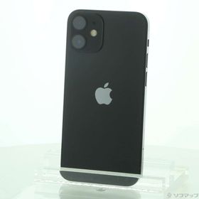 (中古)Apple iPhone12 mini 64GB ブラック MGA03J/A SIMフリー(344-ud)