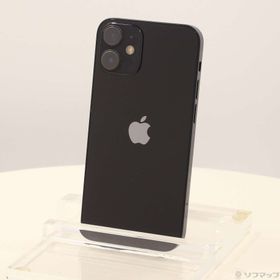 (中古)Apple iPhone12 mini 64GB ブラック MGA03J/A SIMフリー(344-ud)