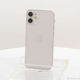 (中古)Apple iPhone12 mini 128GB ホワイト MGDM3J/A SIMフリー(377-ud)