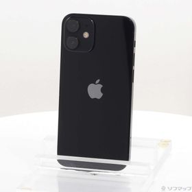 (中古)Apple iPhone12 mini 64GB ブラック MGA03J/A SIMフリー(198-ud)