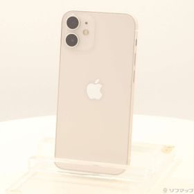 (中古)Apple iPhone12 mini 64GB ホワイト MGA63J/A SIMフリー(368-ud)