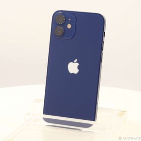 (中古)Apple iPhone12 mini 64GB ブルー MGAP3J/A SIMフリー(262-ud)
