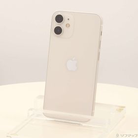 (中古)Apple iPhone12 mini 64GB ホワイト MGA63J/A SIMフリー(377-ud)