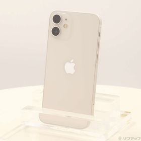 (中古)Apple iPhone12 mini 128GB ホワイト MGDM3J/A SIMフリー(352-ud)