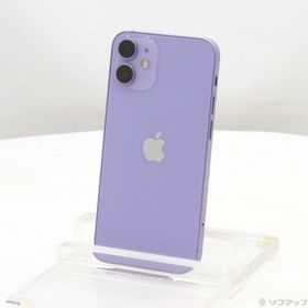 (中古)Apple iPhone12 mini 64GB パープル MJQC3J/A SIMフリー(349-ud)