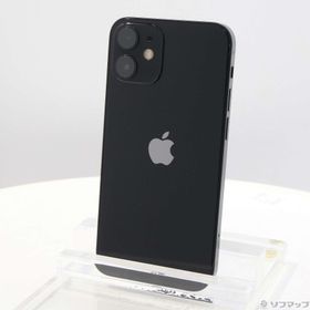 (中古)Apple iPhone12 mini 128GB ブラック MGDJ3J/A SIMフリー(198-ud)