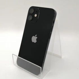 【中古】Apple au 【SIMロック解除済み】 iPhone 12 mini 64GB ブラック MGA03J/A【三宮センター】保証期間１ヶ月【ランクB】