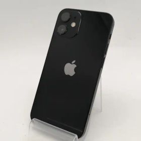 【中古】Apple SoftBank 【SIMロック解除済み】 iPhone 12 mini 64GB ブラック MGA03J/A【川越クレアモール】保証期間１ヶ月【ランクB】