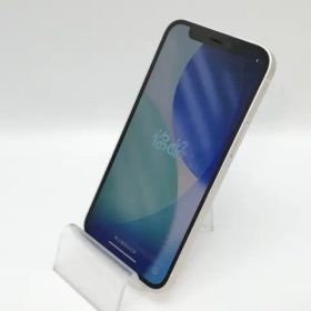 【中古】Apple au 【SIMロック解除済み】 iPhone 12 mini 128GB ホワイト MGDM3J/A【京都】保証期間１ヶ月【ランクC】