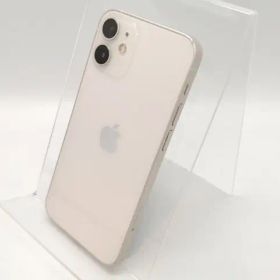 【中古】Apple docomo 【SIMロック解除済み】 iPhone 12 mini 128GB ホワイト MGDM3J/A【高崎モントレー】保証期間１ヶ月【ランクC】