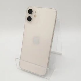 【中古】Apple SoftBank 【SIMロック解除済み】 iPhone 12 mini 128GB ホワイト MGDM3J/A【三宮センター】保証期間１ヶ月【ランクC】