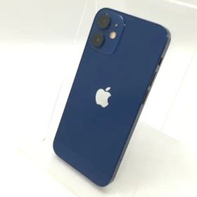 【中古】Apple au 【SIMロック解除済み】 iPhone 12 mini 64GB ブルー MGAP3J/A【新橋烏森通り】保証期間１ヶ月【ランクC】