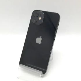 【中古】Apple au 【SIMロック解除済み】 iPhone 12 mini 128GB ブラック MGDJ3J/A【福岡天神】保証期間１ヶ月【ランクB】