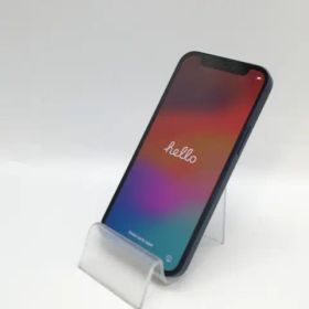 【中古】Apple au 【SIMロック解除済み】 iPhone 12 mini 256GB ブルー MGDV3J/A【大須】保証期間１ヶ月【ランクC】