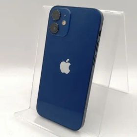 【中古】Apple SoftBank 【SIMロック解除済み】 iPhone 12 mini 256GB ブルー MGDV3J/A【千葉】保証期間１ヶ月【ランクC】