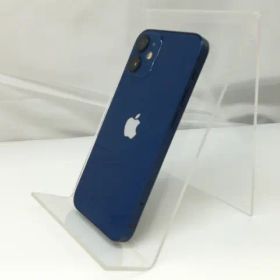 【中古】Apple SoftBank 【SIMロック解除済み】 iPhone 12 mini 256GB ブルー MGDV3J/A【仙台駅東口】保証期間１ヶ月【ランクB】