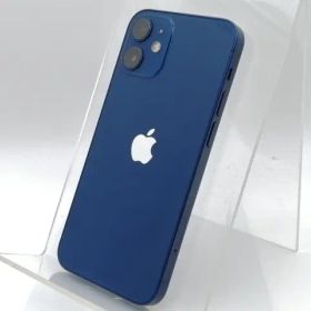【中古】Apple au 【SIMロック解除済み】 iPhone 12 mini 256GB ブルー MGDV3J/A【津田沼】保証期間１ヶ月【ランクC】