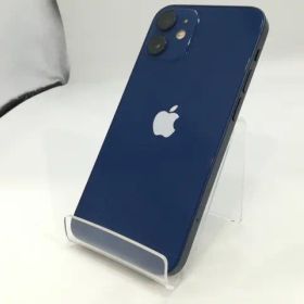 【中古】Apple au 【SIMロック解除済み】 iPhone 12 mini 128GB ブルー MGDP3J/A【浜松駅前】保証期間１ヶ月【ランクC】