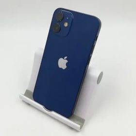 【中古】Apple SoftBank 【SIMロック解除済み】 iPhone 12 mini 128GB ブルー MGDP3J/A【千葉】保証期間１ヶ月【ランクB】