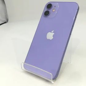 【中古】Apple 国内版 【SIMフリー】 iPhone 12 mini 256GB パープル MJQE3J/A【浜松駅前】保証期間１ヶ月【ランクC】