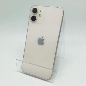 【中古】Apple SoftBank 【SIMロック解除済み】 iPhone 12 mini 128GB ホワイト MGDM3J/A【柏】保証期間１週間【ランクC】