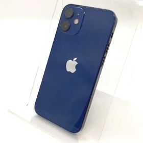 【中古】Apple SoftBank 【SIMロック解除済み】 iPhone 12 mini 128GB ブルー MGDP3J/A【秋葉4号】保証期間１ヶ月【ランクB】