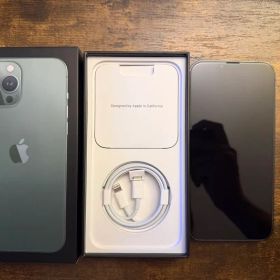 超美品 iPhone13promax アルパイングリーン 256GB