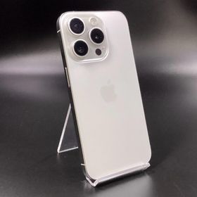 アップル(Apple)の【全額返金保証】【最速発送】Apple iPhone iPhone 15 Pro 256GB ホワイトチタニウム SIMフリー 動作確認済(スマートフォン本体)