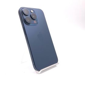 アップル(Apple)の【全額返金保証】【最速発送】Apple iPhone iPhone 15 Pro 256GB ブルーチタニウム SIMフリー 動作確認済(スマートフォン本体)