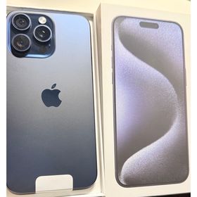 アップル(Apple)の美品💫アップル iPhone15 Pro Max 256GB ブルーチタニウム(スマートフォン本体)