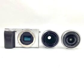 Sony デジタル一眼 α6400 ILCE-6400Y ダブルズームレンズキット シルバー 動作確認済 シャッター2904回 【全額返金保証】【最速発送】