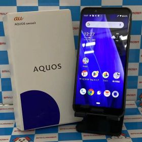 【中古】即日発送可AQUOS sense3 64GB ブラック SHV45 SIMロック解除済 au新品同様