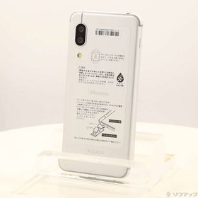 【中古】SHARP(シャープ) AQUOS sense3 64GB シルバーホワイト SH-02M docomoロック解除SIMフリー 【295-ud】