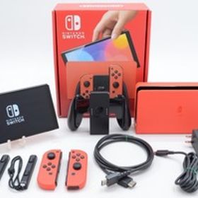 [中古]Nintendo Switch 有機ELモデル マリオレッド [Joy-Con オリジナルデザイン] HEG-S-RAAAA[N] 外観ランクB