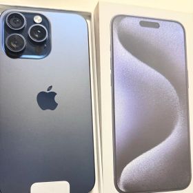 美品アップル iPhone15 Pro Max 256GB ブルーチタニウム