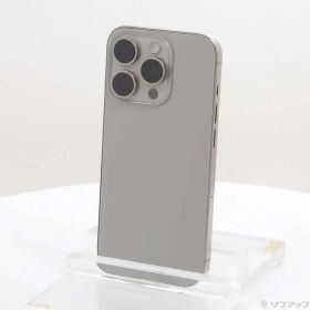〔中古品〕 iPhone15 Pro 128GB ナチュラルチタニウム MTU93J／A SIMフリー【196】