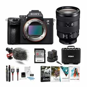 【中古】Sony a7 III フルフレーム ミラーレス 交換可能レンズカメラ FE 24-105mm f/4 G OSS フルフレーム Eマウントレンズバンドル