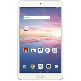 【中古】【安心保証】 HUAWEI dtab Compact d-02K[32GB] docomo ゴールド