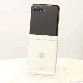 【中古】Motorola(モトローラ) motorola razr 50d 256GB ホワイトマーブル M-51E docomo SIMフリー 【198-ud】
