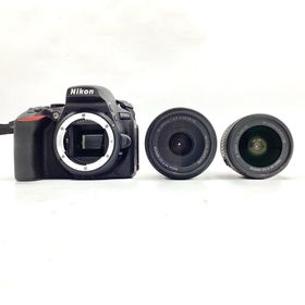 ニコン(Nikon)の【全額返金保証】【最速発送】Nikon デジタル一眼 D5600 ダブルズームキット ブラック 動作確認済(デジタル一眼)