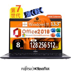 【スーパーSALE】富士通 超薄・軽量・13.3型 LIFEBOOK U937 ■Microsoft Office 2019 H&B搭載 第7世代Celeron 3965U メモリ8GB SSD 128GB フルHD(1920×1080) WiFi/HDMI対応 Windows11 中古モバイルPC 中古ノートパソコン