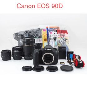 Canon EOS 90D標準&望遠&単焦点トリプルレンズセット