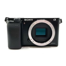 ソニー(SONY)の【全額返金保証】【最速発送】Sony デジタル一眼 α6000 ILCE-6000Y ダブルズームレンズキット [ブラック] ブラック 美品 動作確認済(ミラーレス一眼)