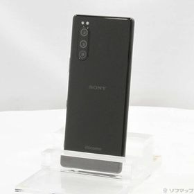 〔中古〕SONY(ソニー) Xperia 5 64GB ブラック SO-01M docomoロック解除SIMフリー〔344-ud〕