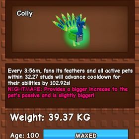 庭を成長させる ナイトメア変異 39KG孔雀 | ロブロックス(ROBLOX)のアカウントデータ、RMTの販売・買取一覧