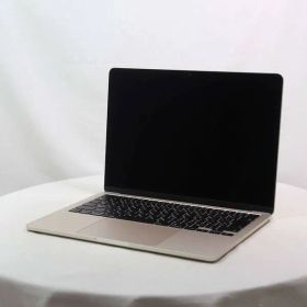 〔中古品〕 MacBook Air 13.6-inch Late-2024 MC8J4J／A Apple M3 8コアCPU_8コアGPU 16GB SSD256GB スターライト 〔15.3 Sequoia〕【348】