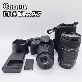 美品✨Canon EOS Kiss X7 一眼レフカメラ ダブルズームキット